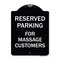 Signmission For Massage Customers Heavy-Gauge Aluminum Architectural Sign, BW-1824-23946 A-DES-BW-1824-23946 - alternate 1